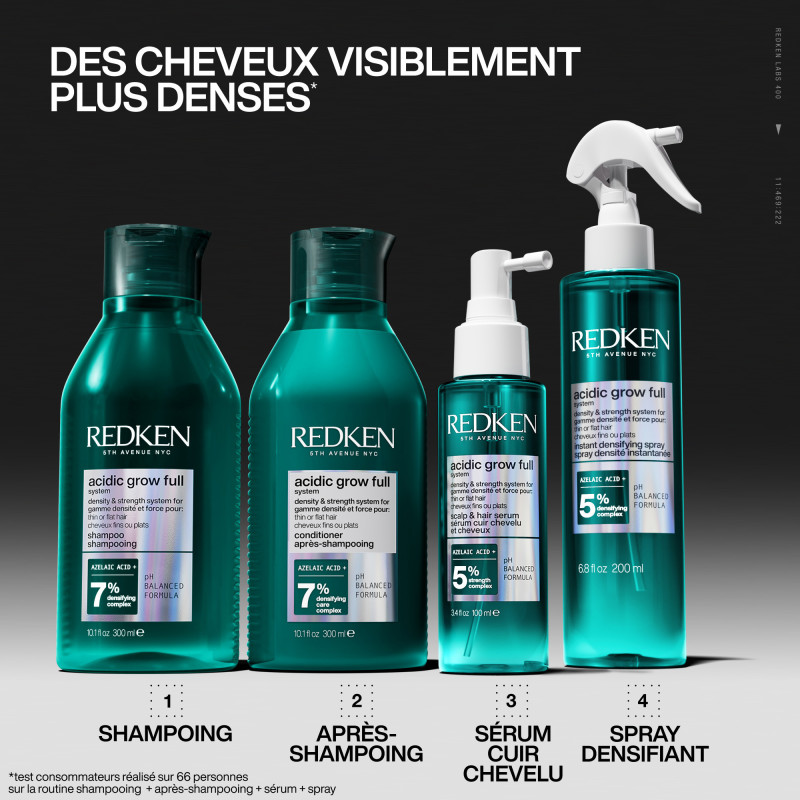 Shampoing densité Acidic Grow Full System – volume, cuir chevelu sain