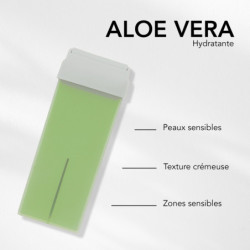 Cartouche de cire roll on Aloe Vera