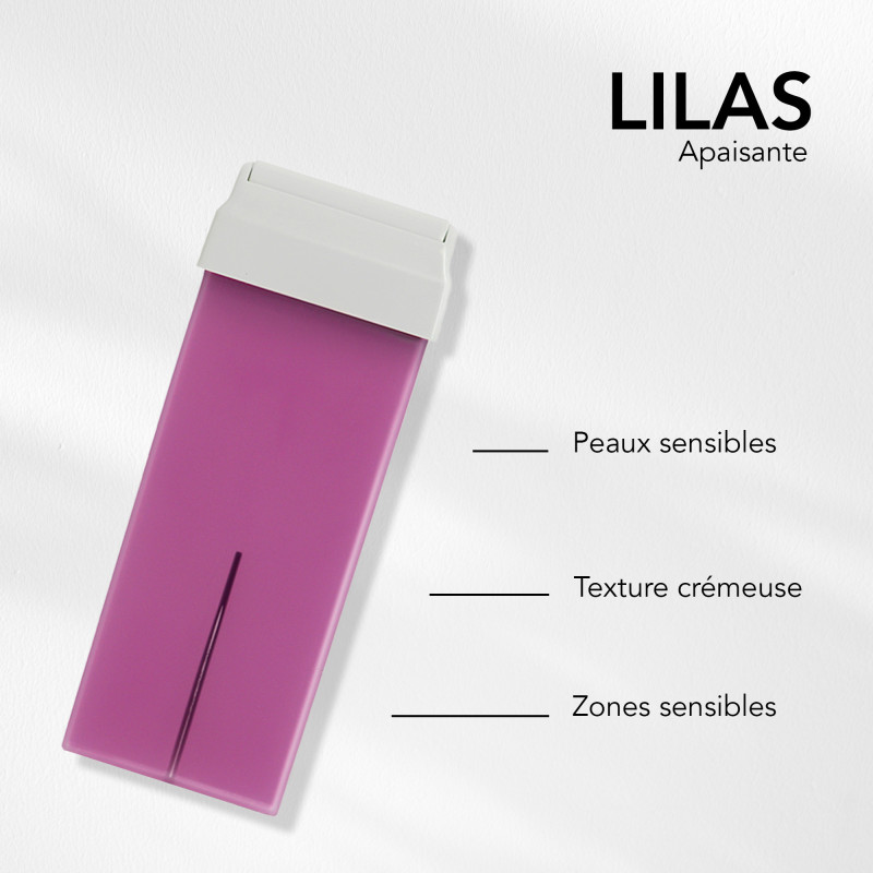 Cartouche de cire roll-on Lilas