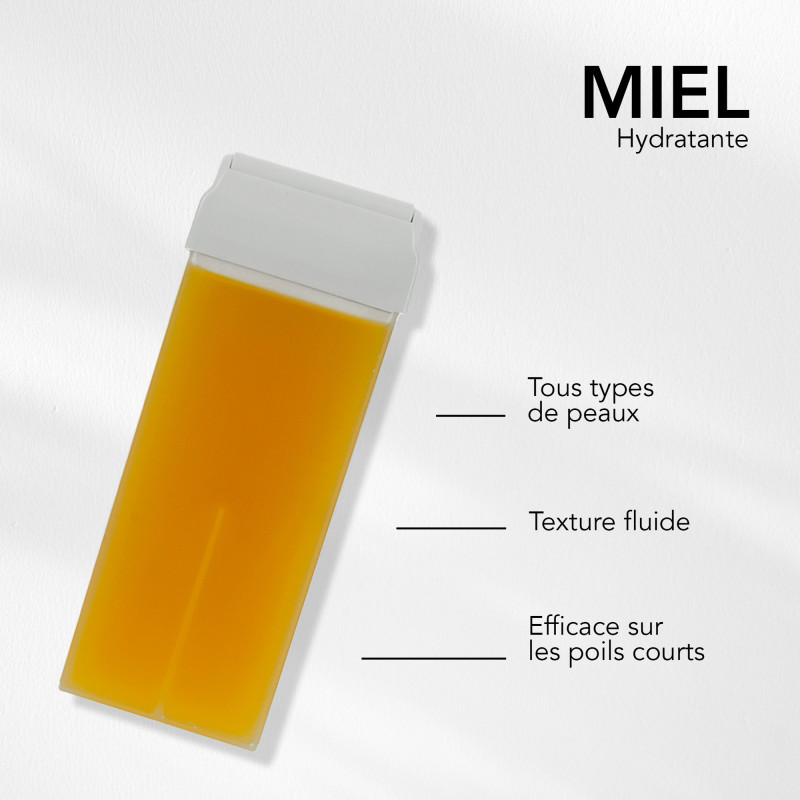Cartouche de cire roll on Miel