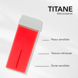 Cartouche de cire roll on Titane