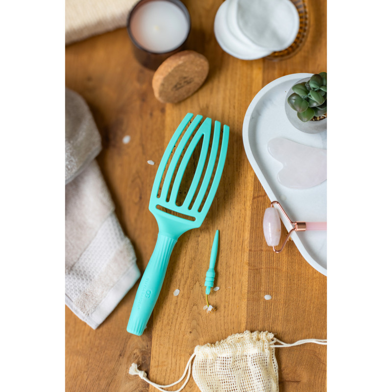 Brosse démêlante FingerBrush Iconic Boar & Nylon - Mint