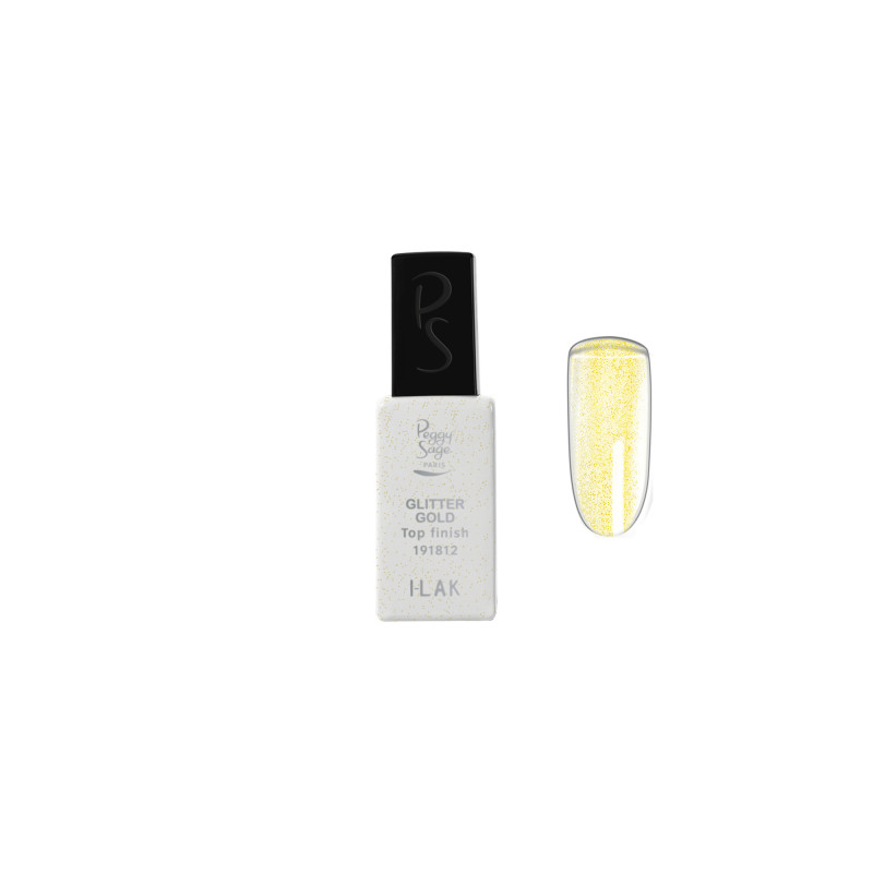 Top Coat Glitter Gold  I-LAK