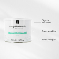 Pot de cire dépilatoire liposoluble Aloe Vera