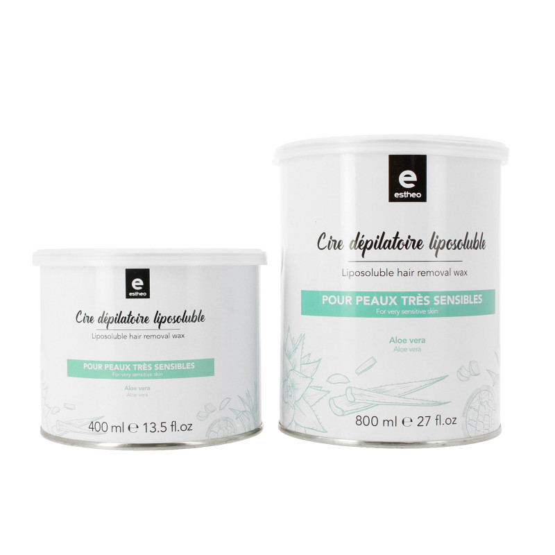 Pot de cire dépilatoire liposoluble Aloe Vera