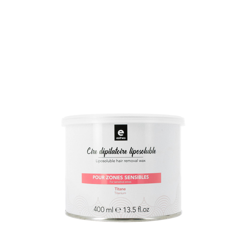 Pot de cire dépilatoire liposoluble Titane