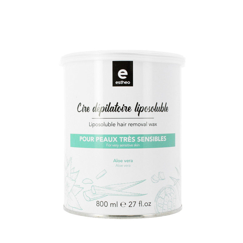 Pot de cire dépilatoire liposoluble Aloe Vera