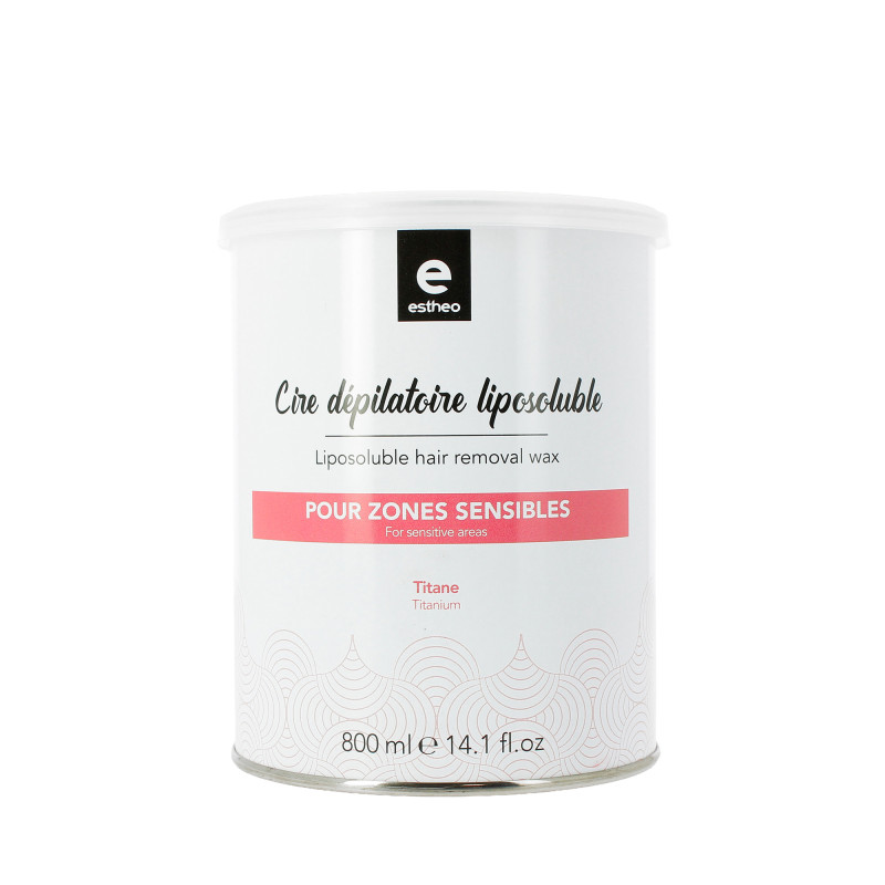 Pot de cire dépilatoire liposoluble Titane