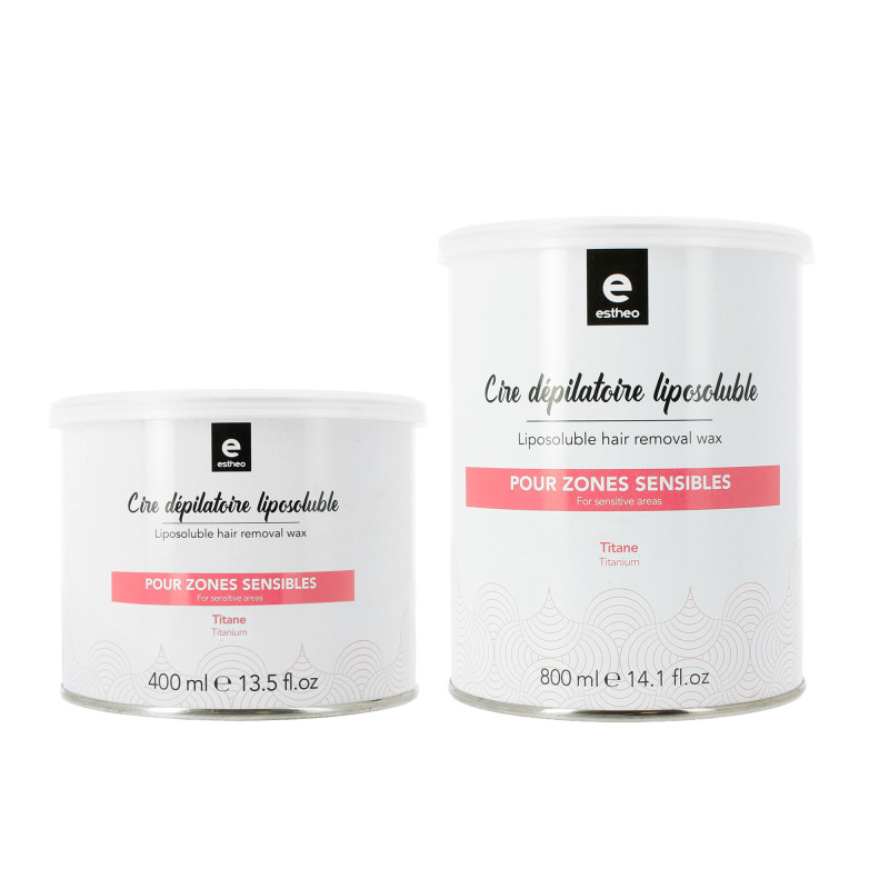 Pot de cire dépilatoire liposoluble Titane