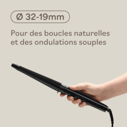 Fer à boucler conique 32-19mm BabylissPRO® – Boucles naturelles