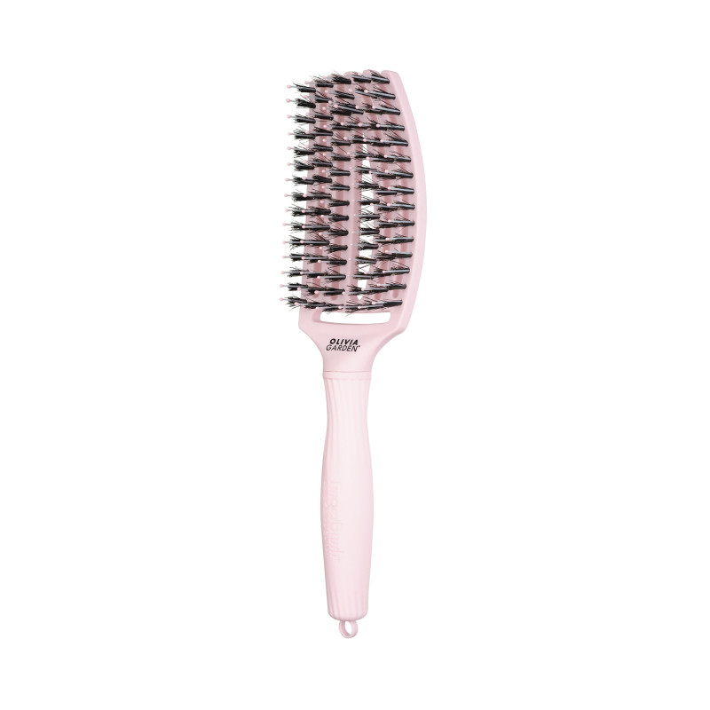 Fingerbrush brosse démêlante Iconic Boar & Nylon Pastel Pink