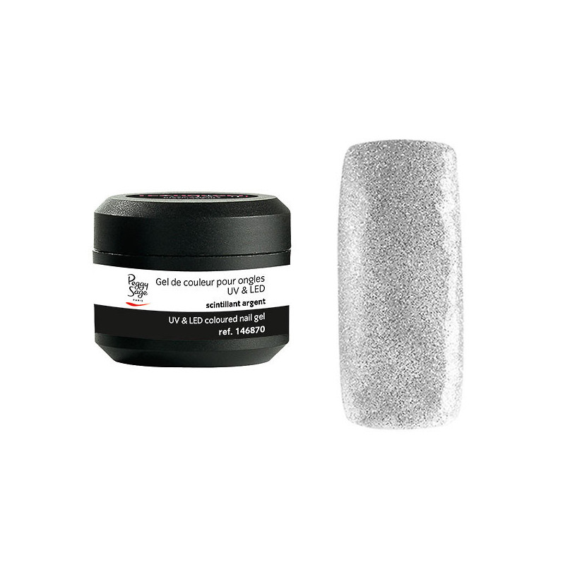 Gel de couleur UV&LED Color It - Scintillant argent 5g