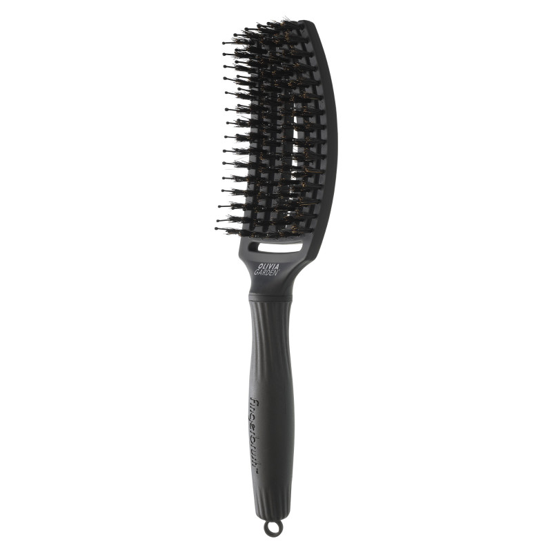 Fingerbrush brosse démêlante Iconic Boar & Nylon Full Black
