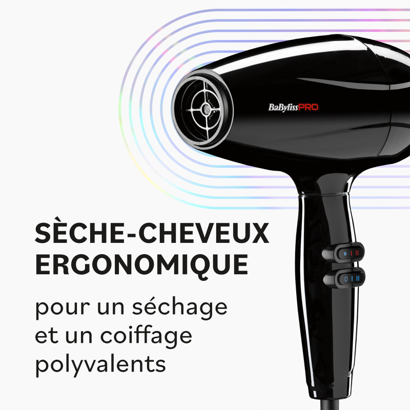 Sèche-cheveux professionnel VERO Noir