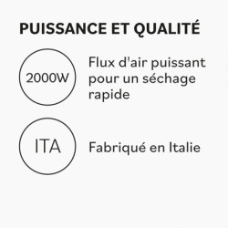 Sèche-cheveux professionnel VERO Noir