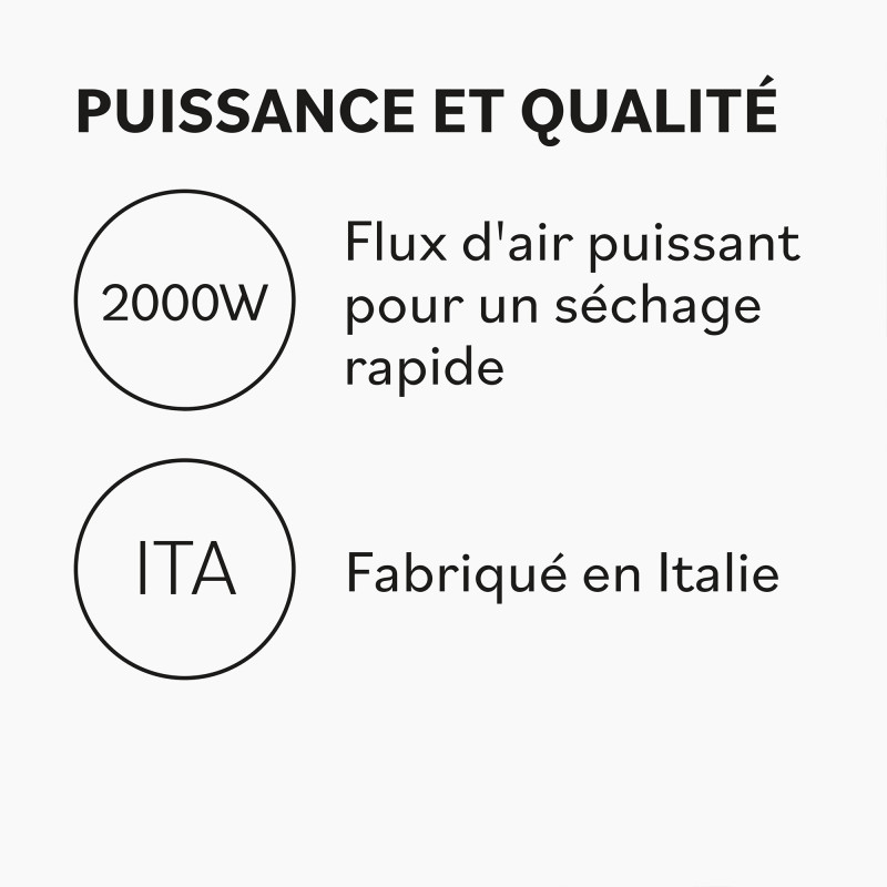 Sèche-cheveux professionnel VERO Noir