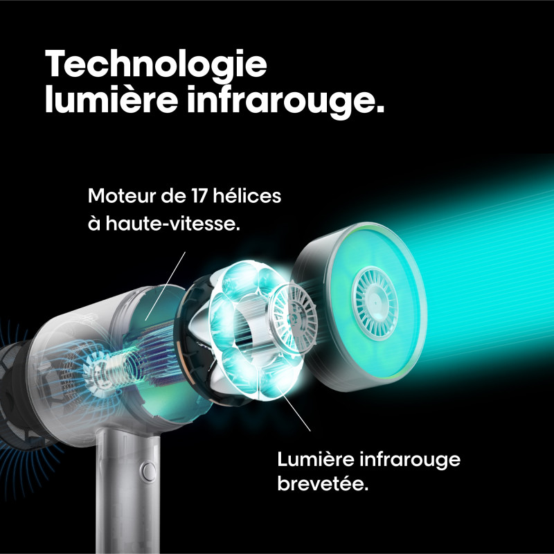 Sèche-cheveux AirLight Pro à lumière infrarouge
