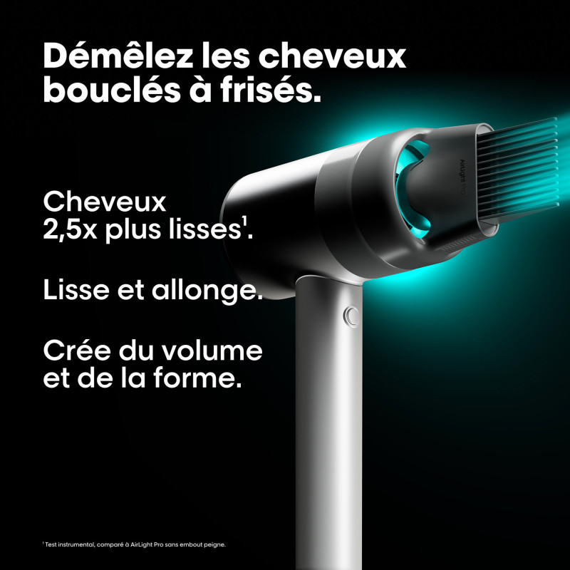 Embout peigne professionnel AirLight Pro – démêlage, lissage, personnalisation