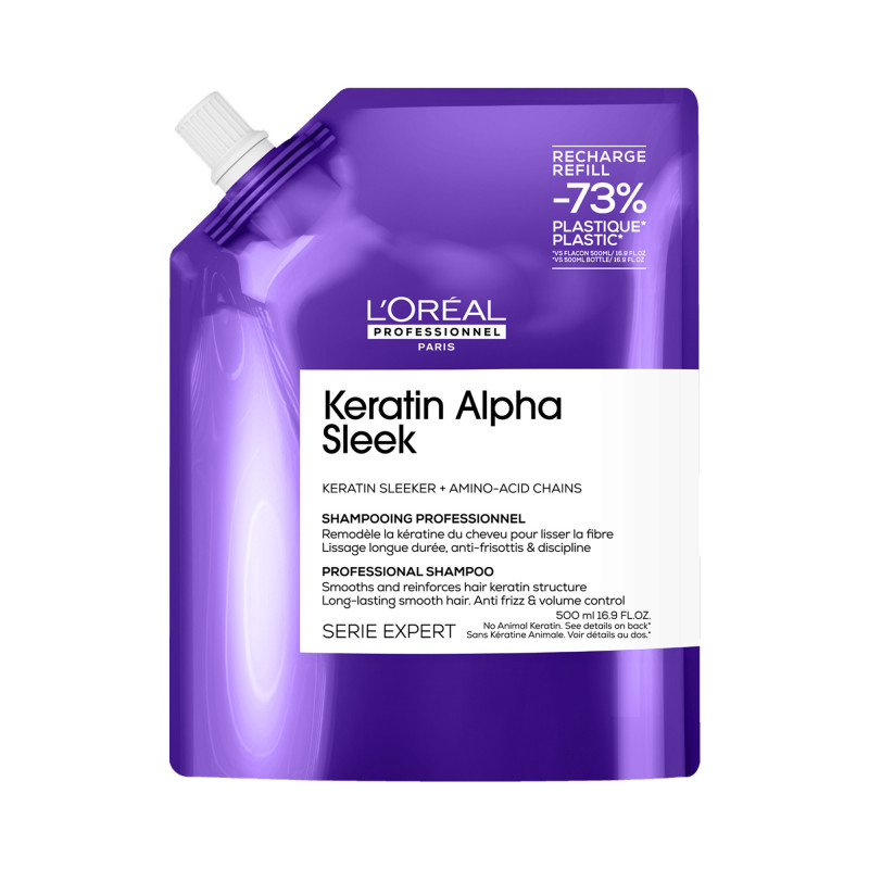 Éco-recharge Shampoing disciplinant Keratin Alpha Sleek