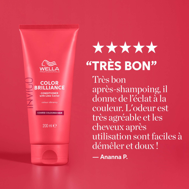 Après-shampoing protection couleur cheveux épais Color Brilliance