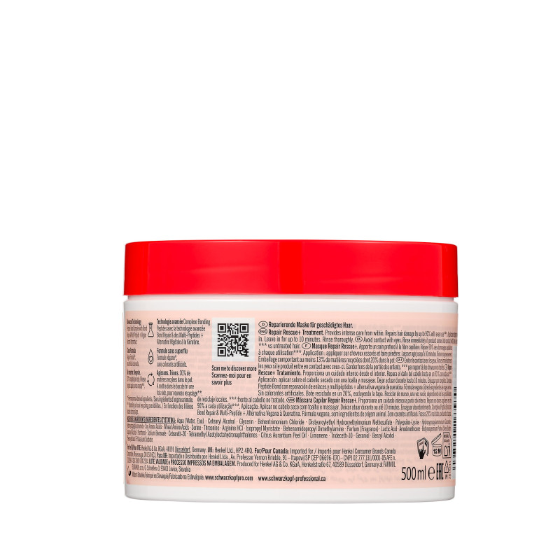 Masque BC Bonacure Repair Rescue+ – soin profond, réparation, cheveux sains