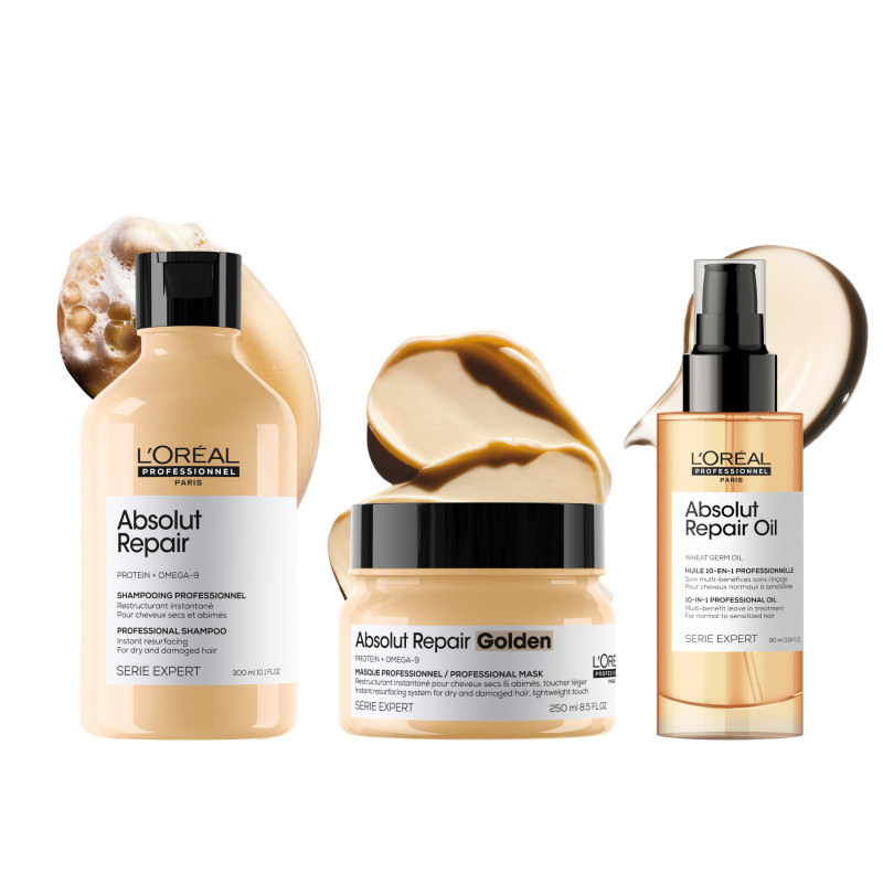 Masque Golden à la protéine de quinoa doré restructurant