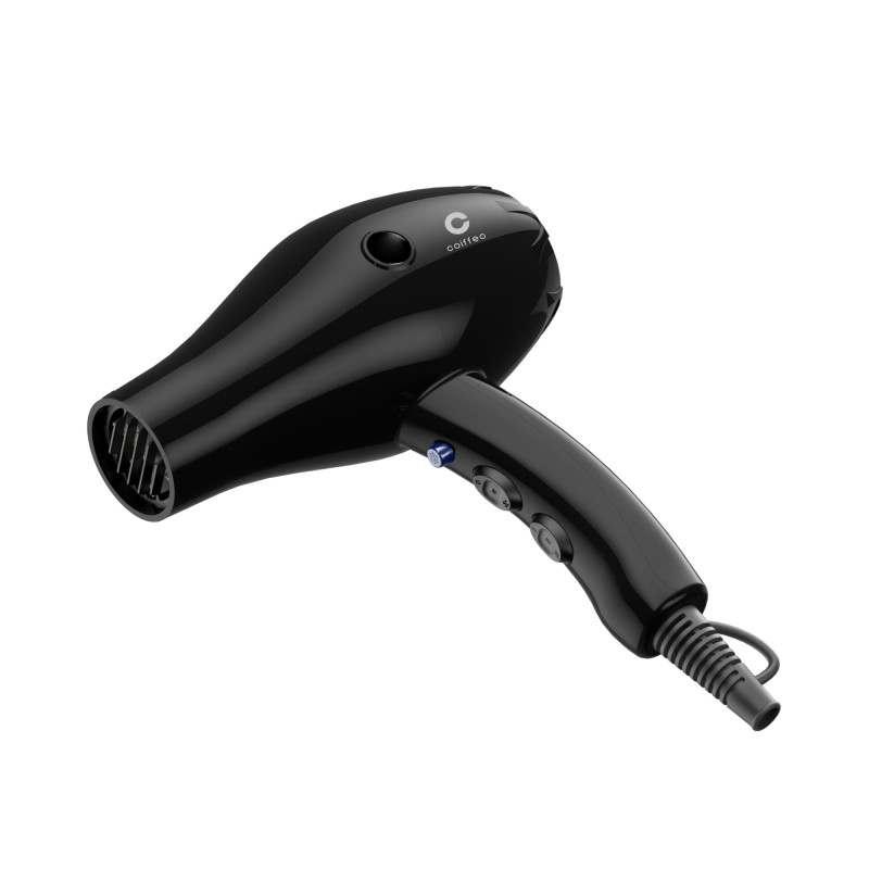 Sèche-cheveux professionnel compact 2000W Noir - Léger et silencieux