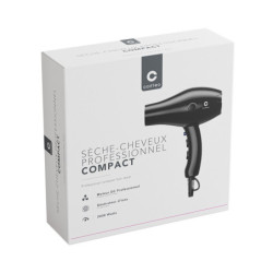 Sèche-cheveux professionnel compact 2000W Noir - Léger et silencieux
