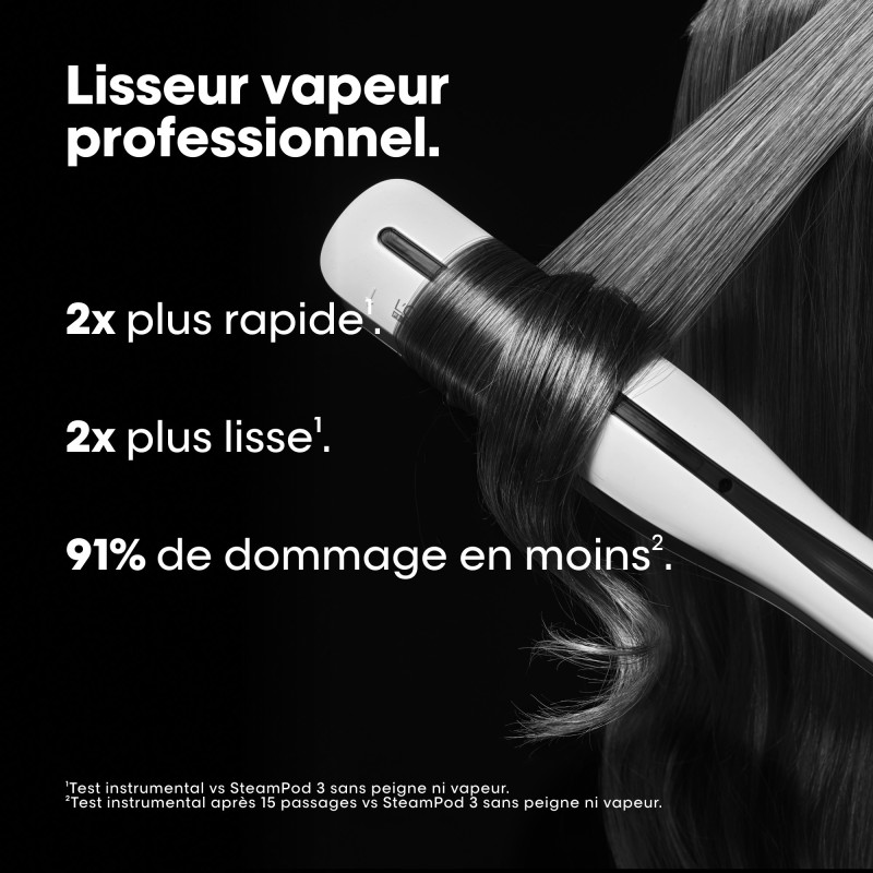 Steampod 3.0 lisseur vapeur professionnel Blanc