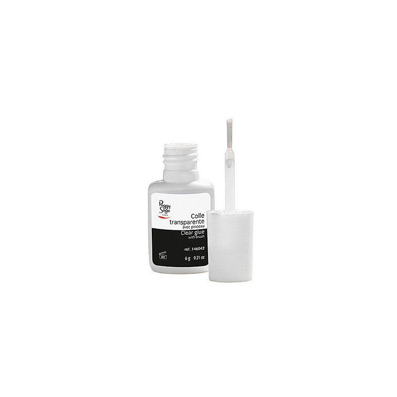 Colle transparente avec pinceau 6g