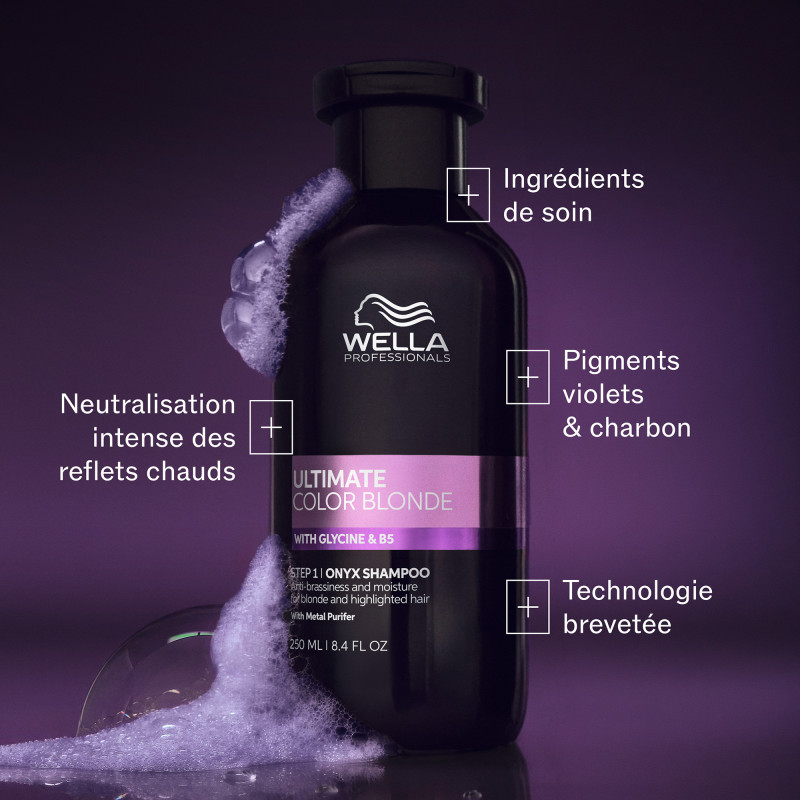 Shampoing onyx Ultimate Color Blonde - cheveux blonds et méchés