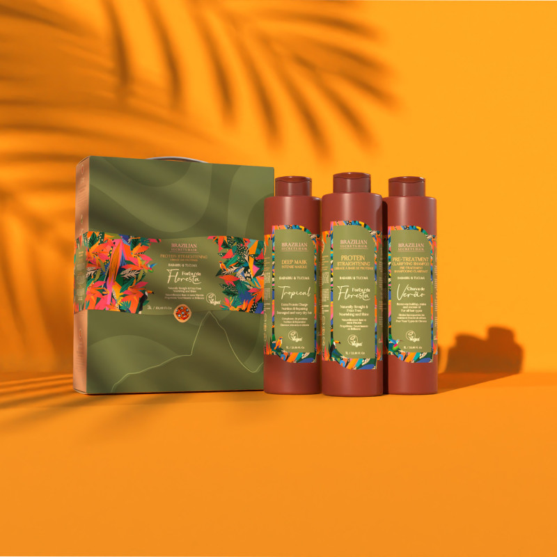 Kit de lissage à base de Protéines Força Da Floresta (3x1000ml)