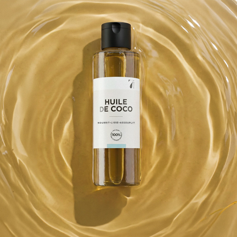 Huile de coco 100 % naturelle - cheveux & corps