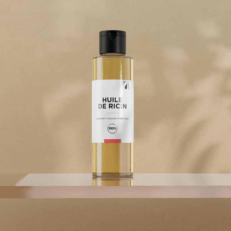 Huile de ricin 100 % naturelle - cheveux & corps