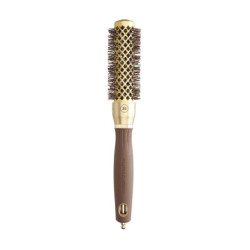 Brosse brushing ronde Expert Blowout Shine Wavy Bristles Gold&Brown 25mm