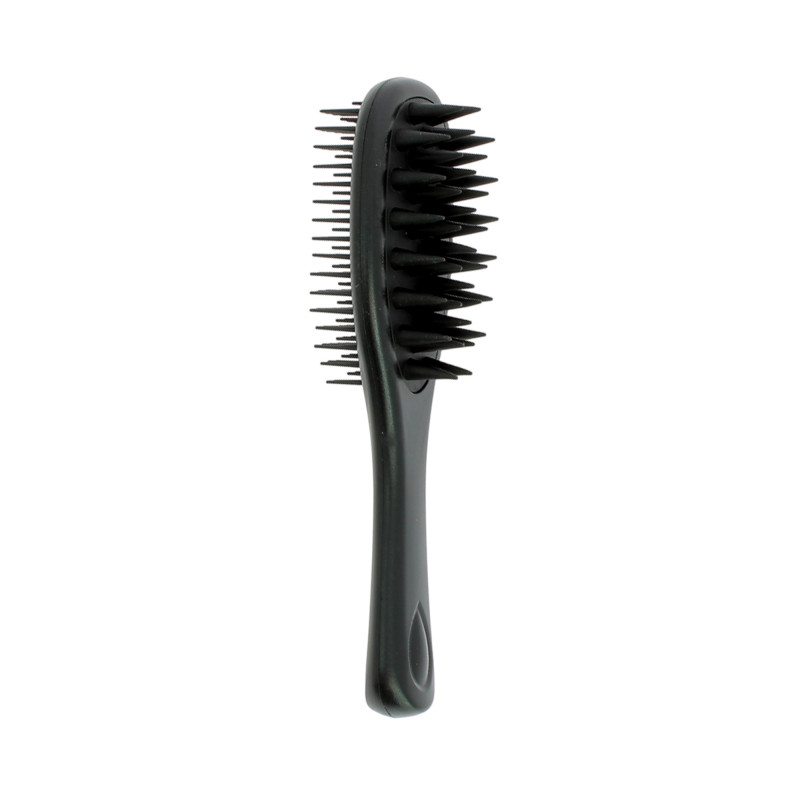 Brosse massante 2-en-1 Noire