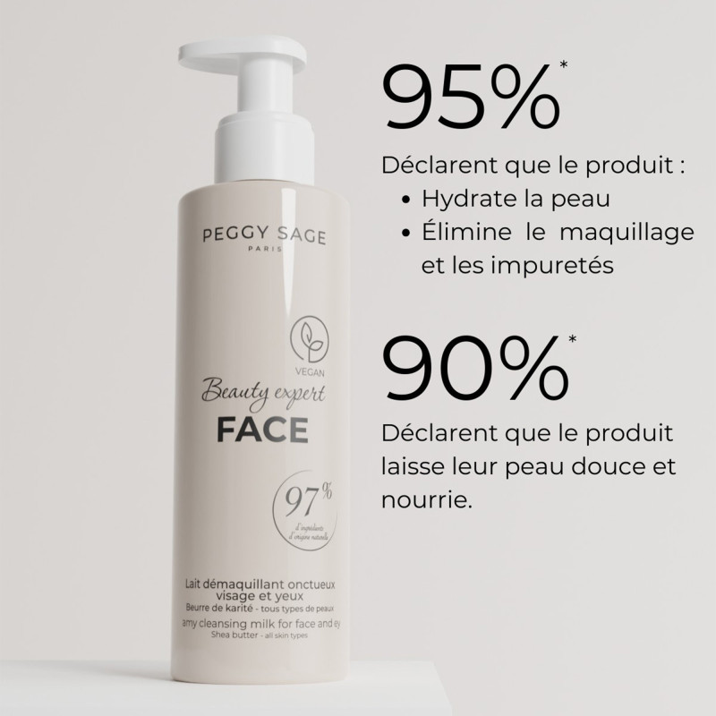 Lait démaquillant visage et yeux – douceur, hydratation, confort