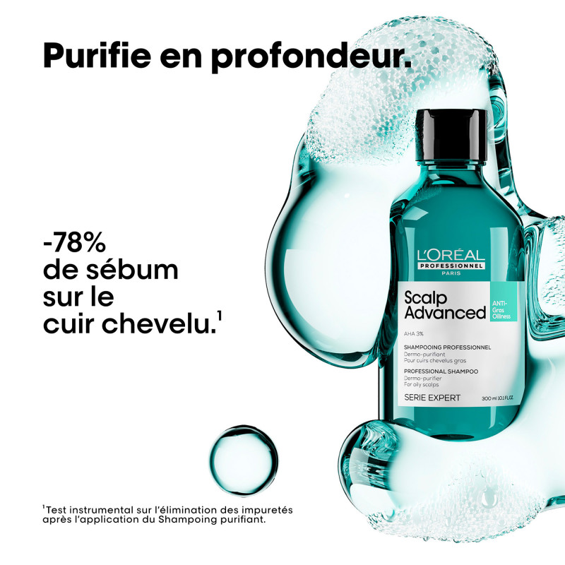 Shampoing dermo-purifiant pour cuirs chevelus gras Scalp
