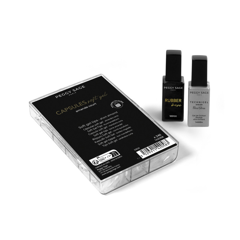Kit technique américaine - Amande court (base & gloss)