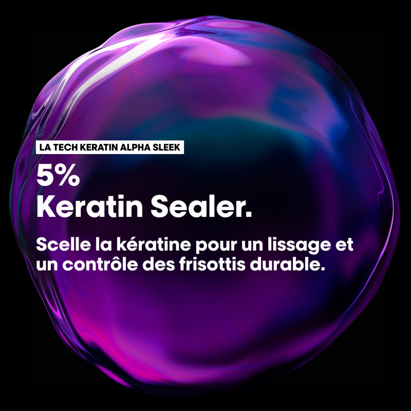Sérum Lisse Miroir Keratin Alpha Sleek–Scelle la kératine activé par la chaleur
