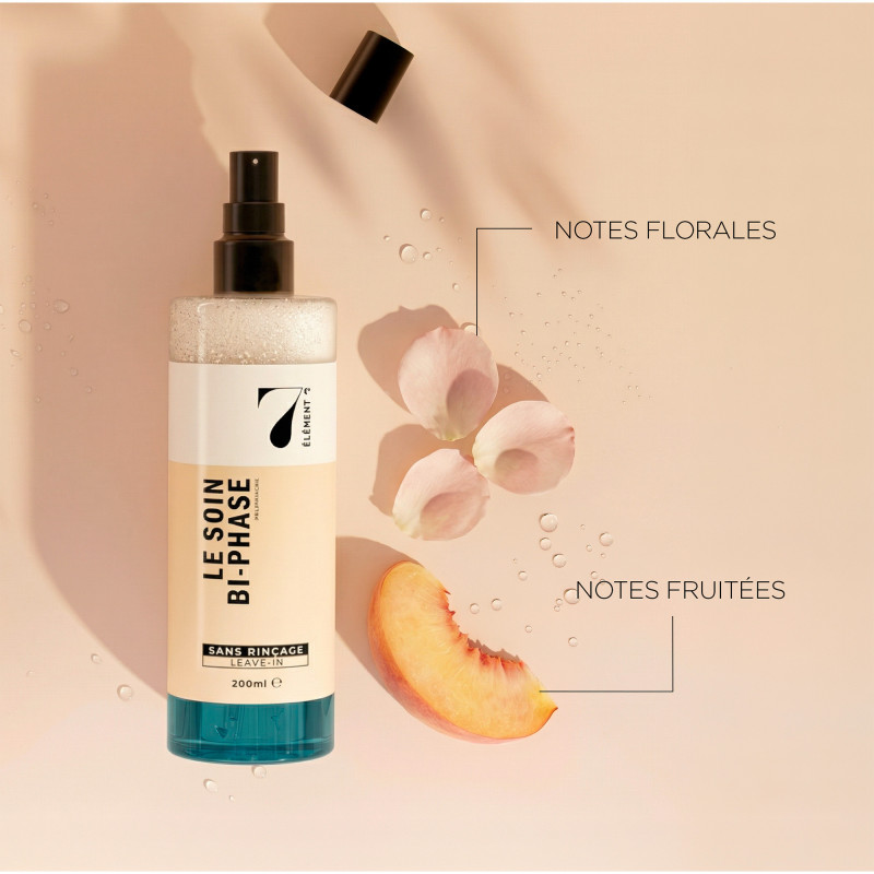 Soin hydratant biphase sans rinçage - démêle, brillance, douceur