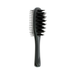 Brosse massante 2-en-1 Noire