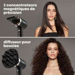Sèche-cheveux ENIGMA TRI-CARE – brillance, soin LED, séchage rapide