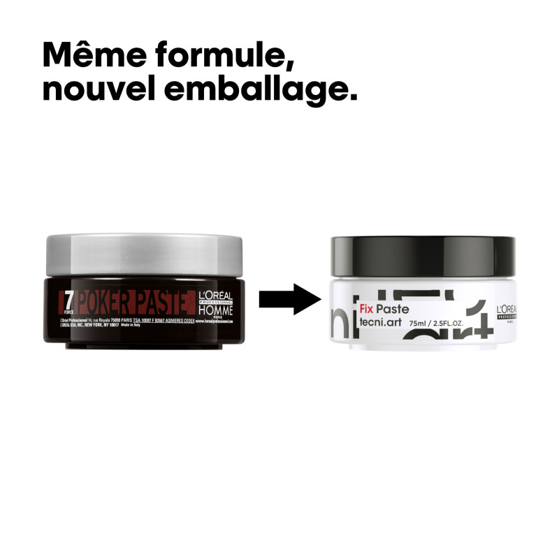 Pâte de coiffage forte tenue Fix Paste Tecni.Art