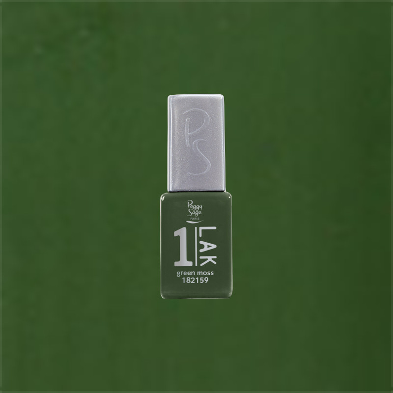 Mini vernis semi-permanent 1-LAK Green moss 5ml