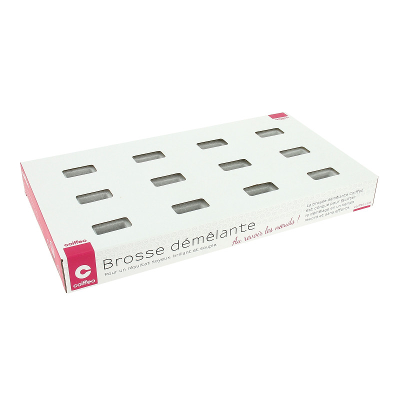 Présentoir brosses démêlantes (12 emplacements vides)
