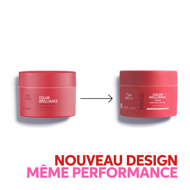Masque couleur éclatante cheveux fins à moyens