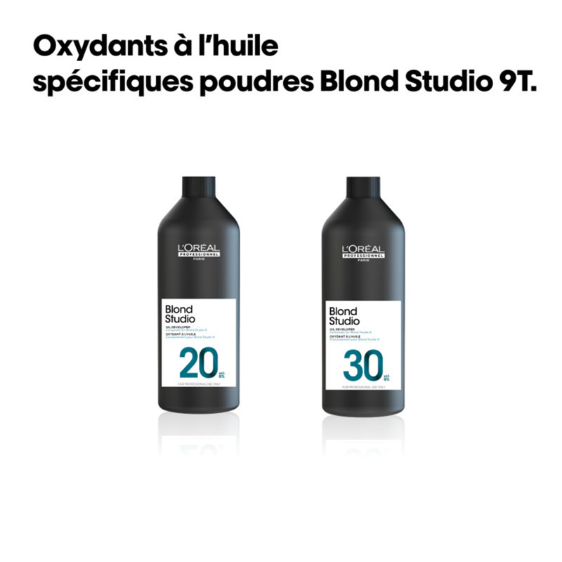 Oxydant huile 30 volumes Blond Studio spécifique poudres 9 tons