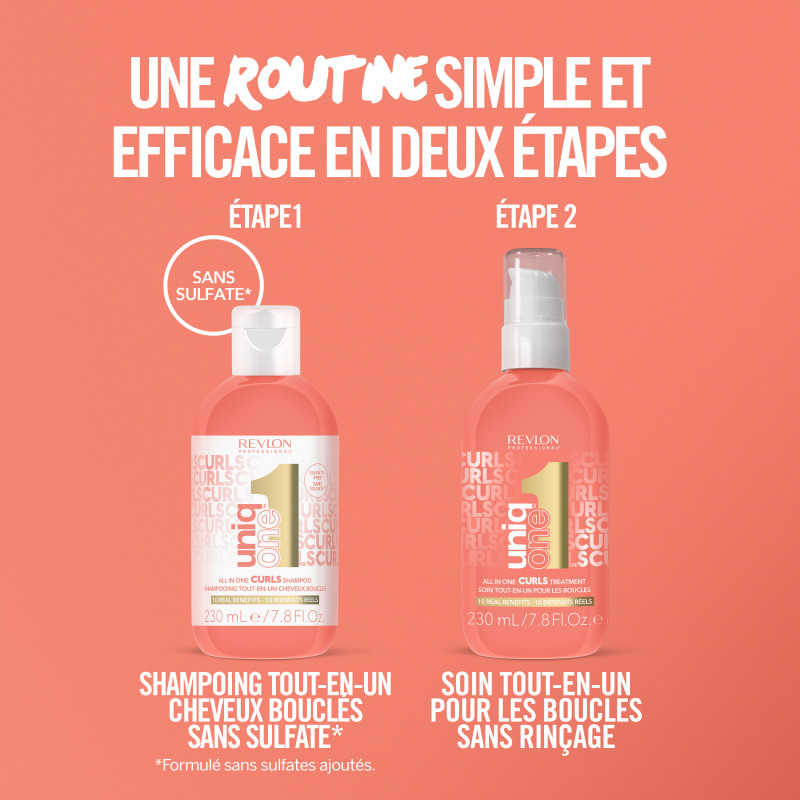 Shampooing Tout-en-Un UniqOne™ Cheveux Bouclés