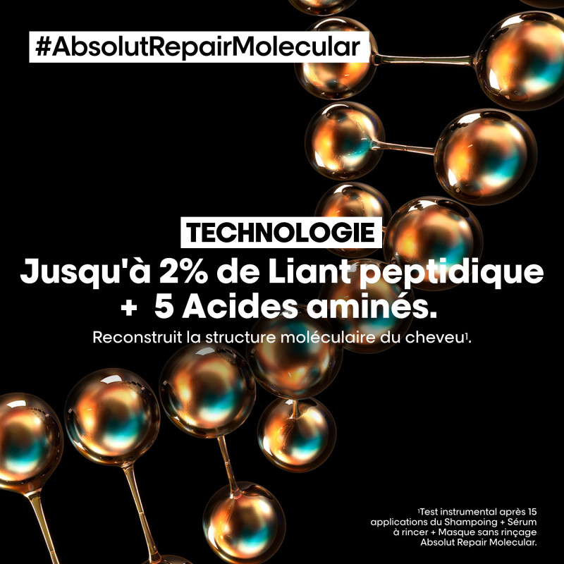 Shampoing réparateur moléculaire Absolut Repair Molecular